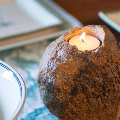 Boulder Tea Light Holder