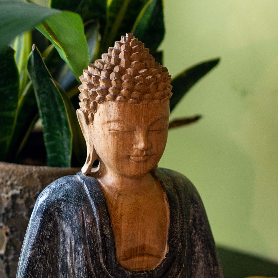 Suar Wooden Buddha Dhyana Mudra