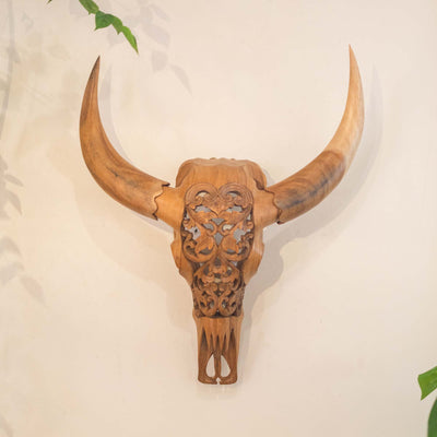 Bull Head Made Of Suar Wood