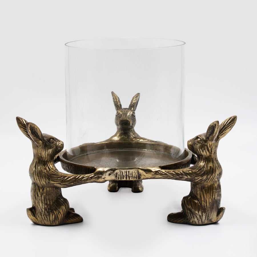 Trio Rabbit Candle Stand