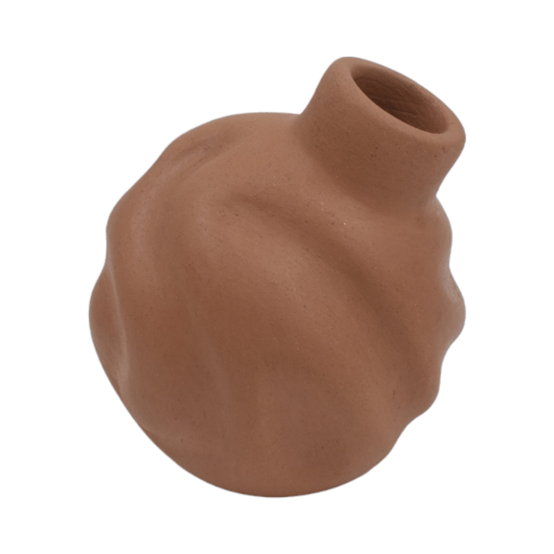 Glo Small Organic Profiled Tilted Flower Vase