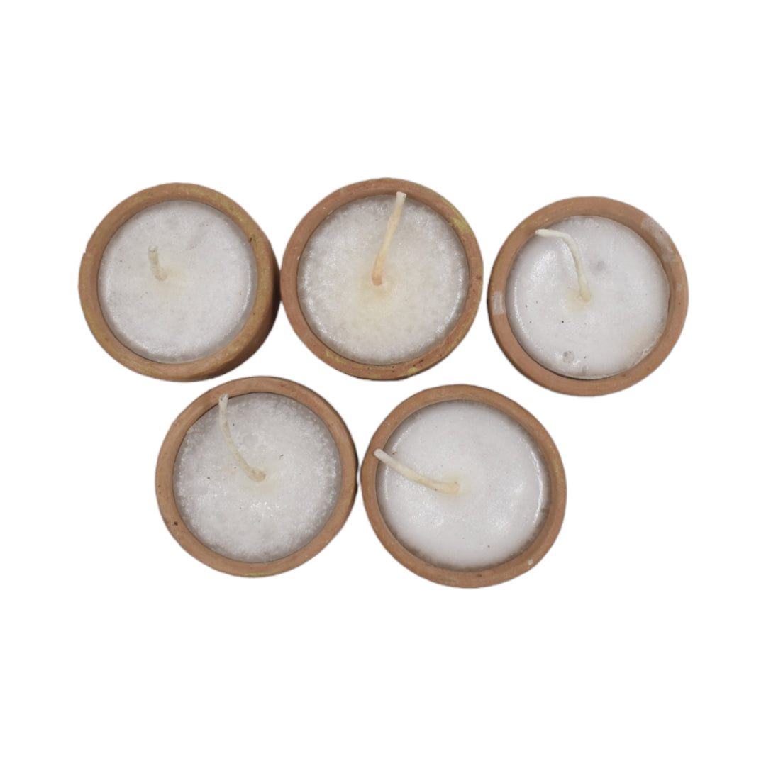 Candle Cup Holder Terracotta Finsh (Set of  5)