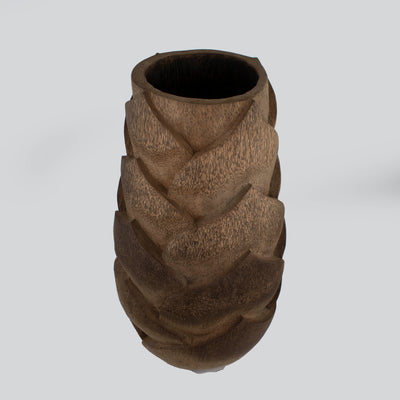 Wooden Dark Brown Pot