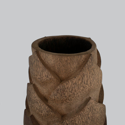 Wooden Dark Brown Pot