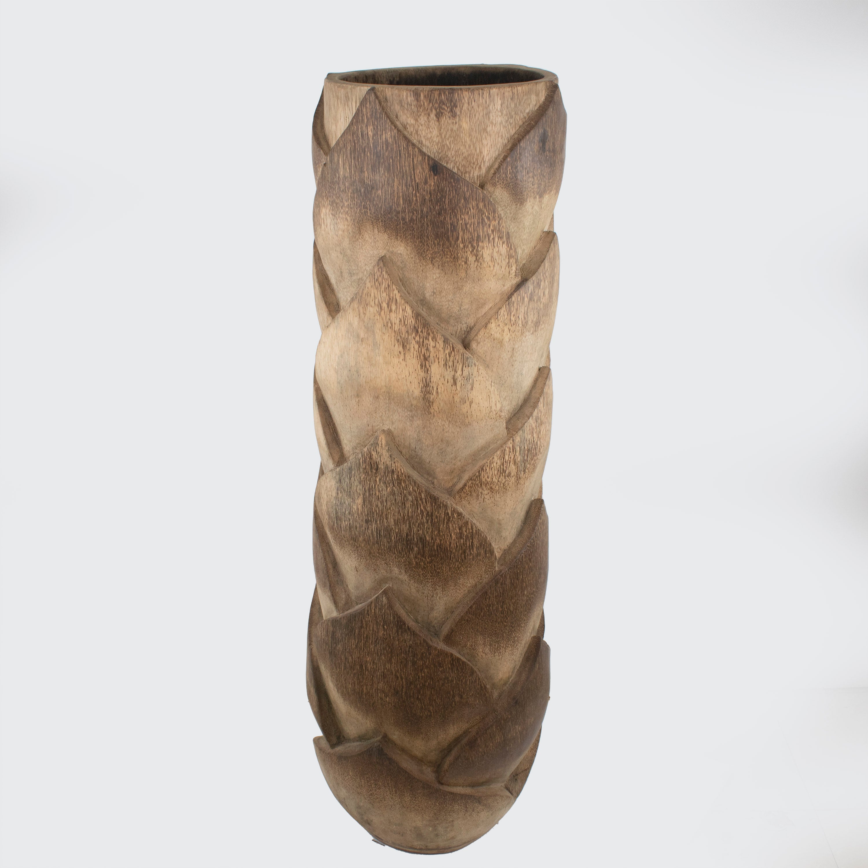 Wooden Dark Brown Pot