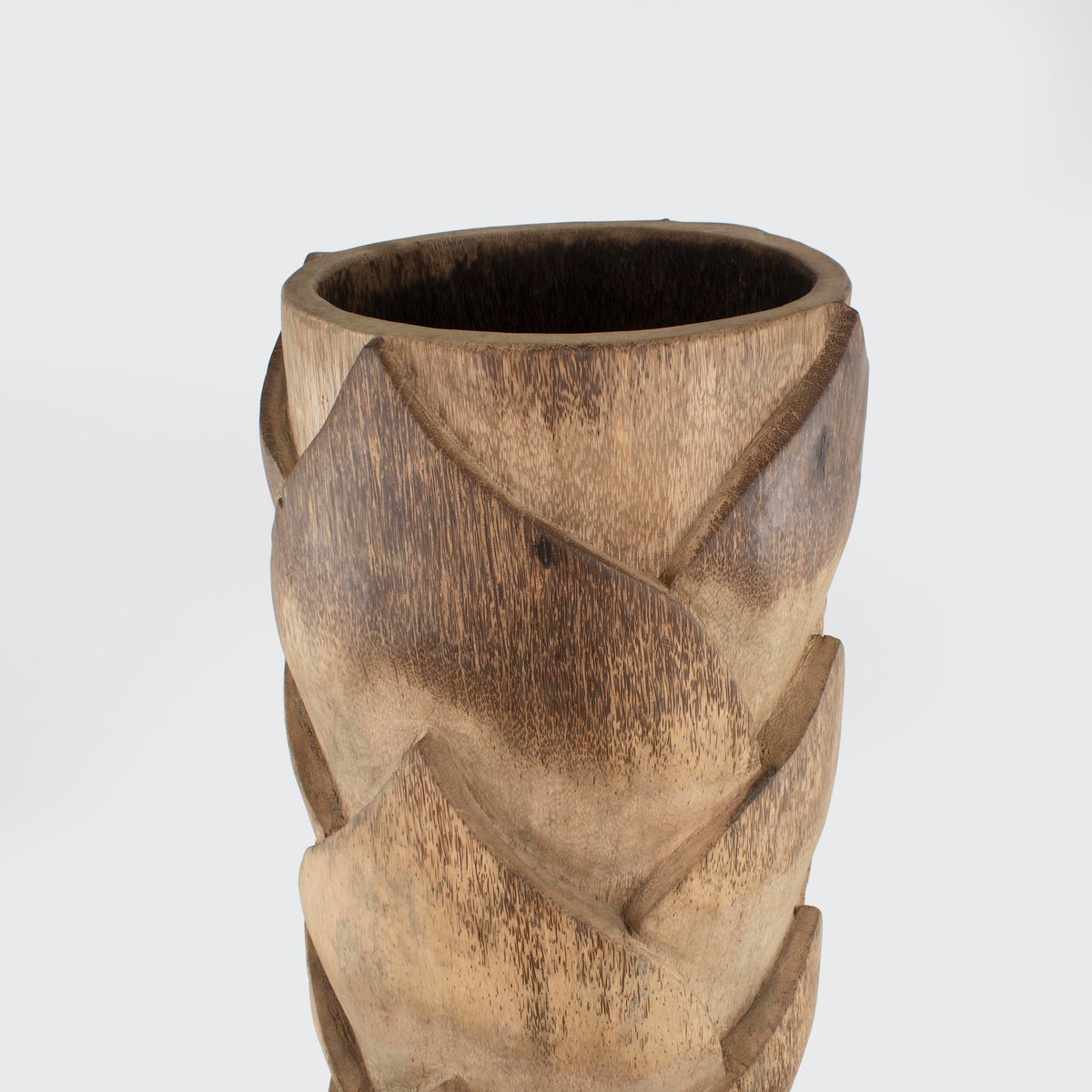 Wooden Dark Brown Pot