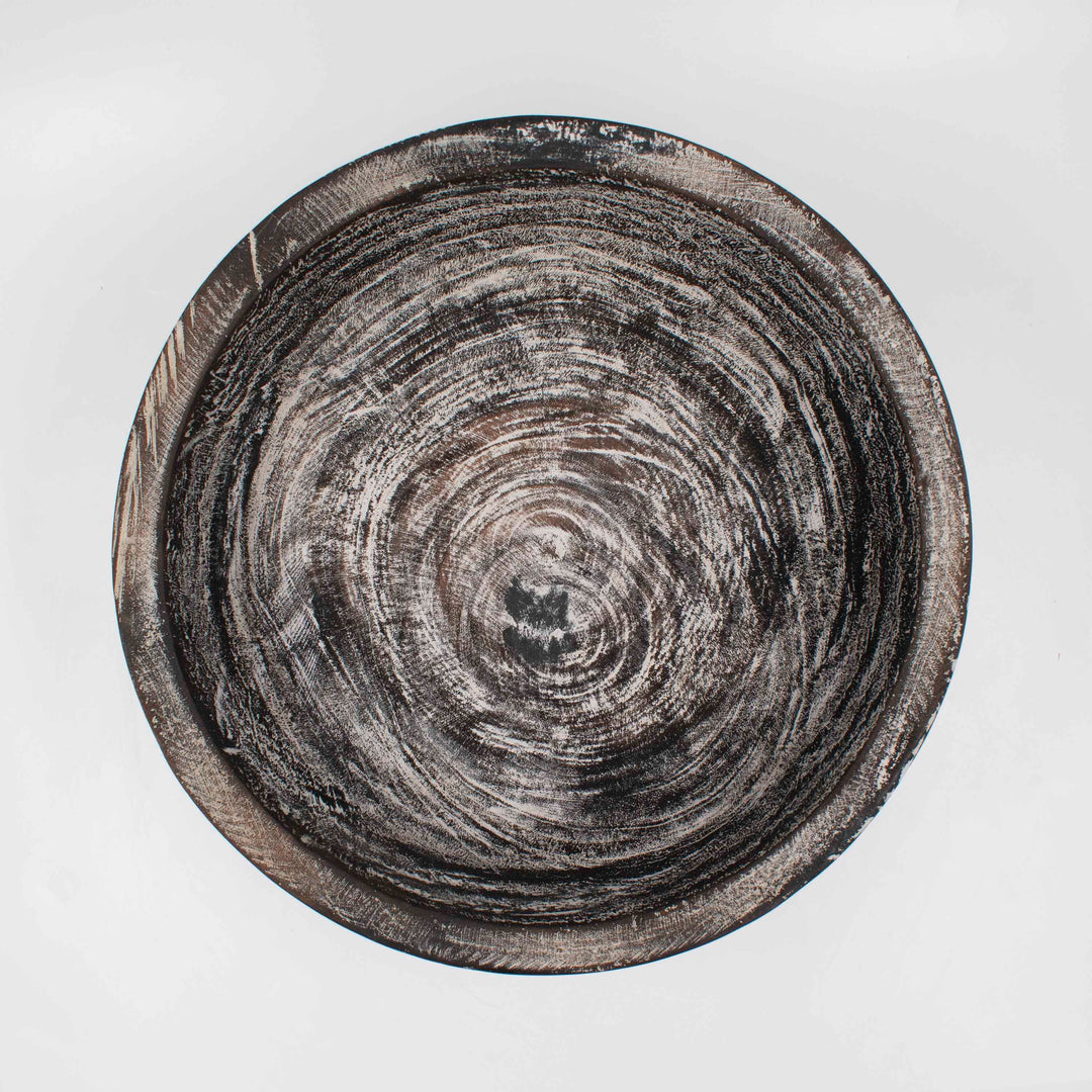 Etched Wooden Bowl Decor