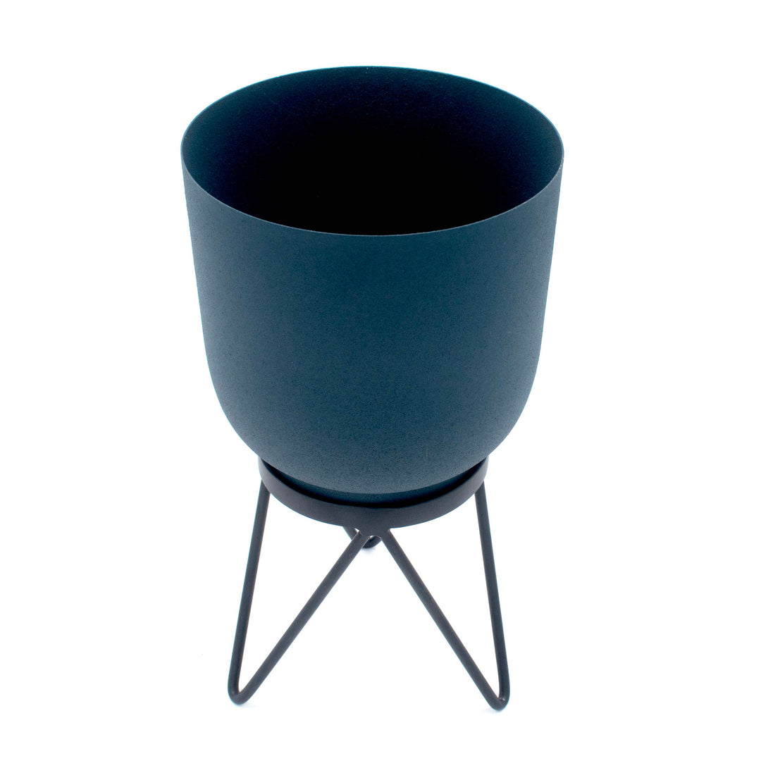 Blue Planter on Stand