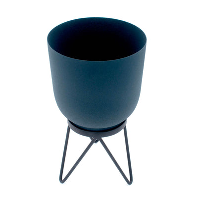 Blue Planter on Stand