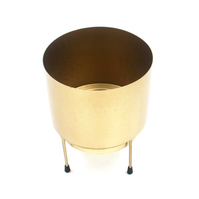 Hammered Planter with Stand