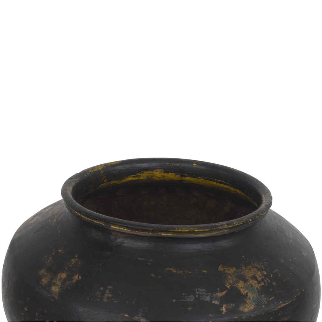 Grey Brown Clay Pot