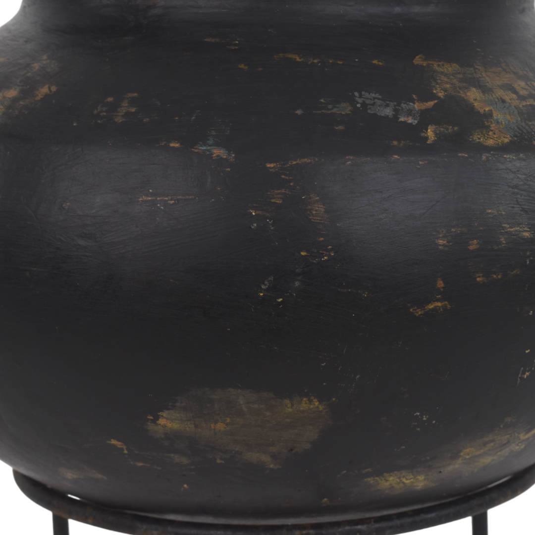 Grey Brown Clay Pot