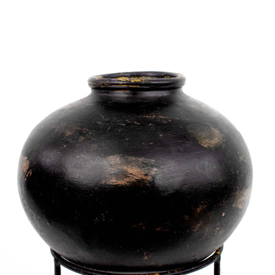 Grey Brown Clay Pot