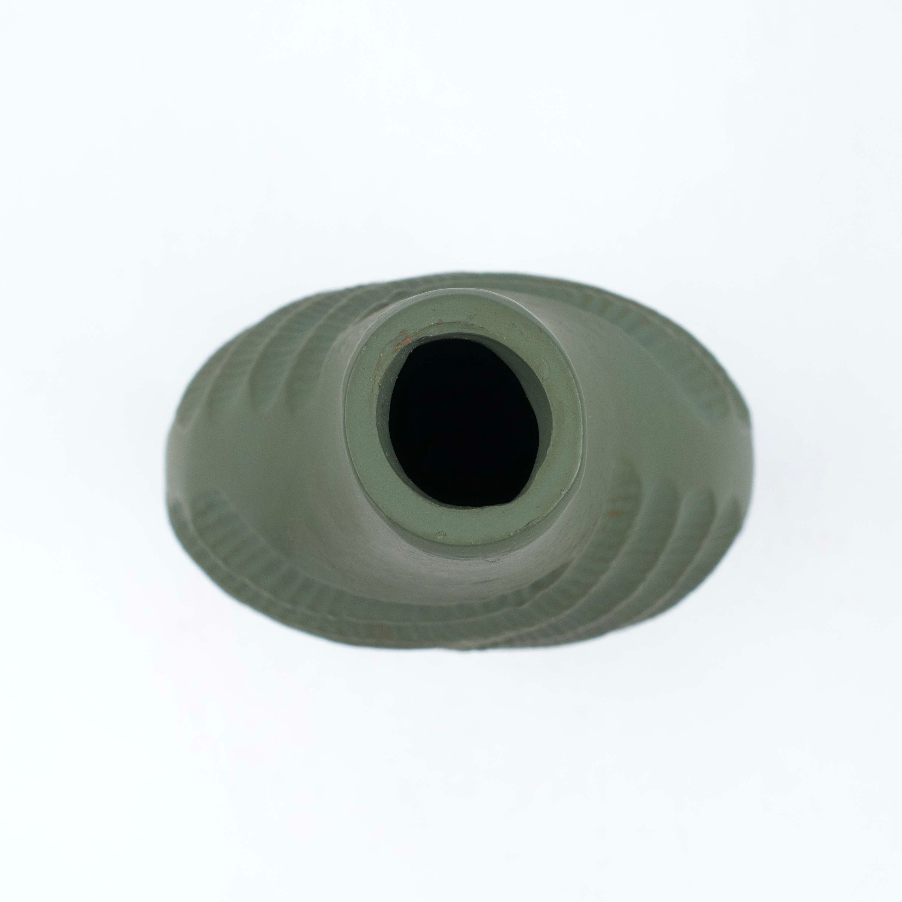 Green Patina Wave Vase