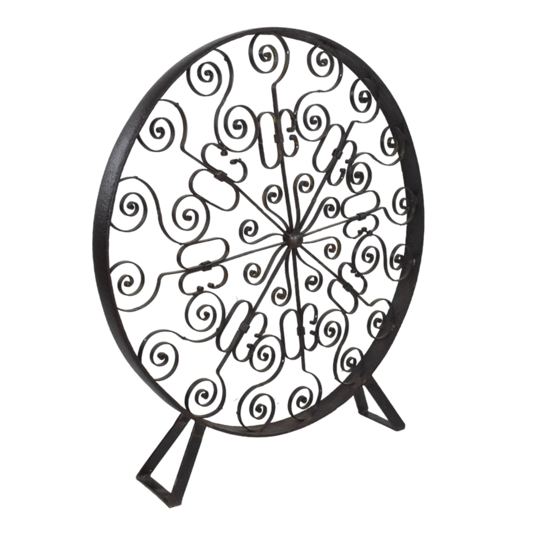 Round Mandala Table Decor with Stand