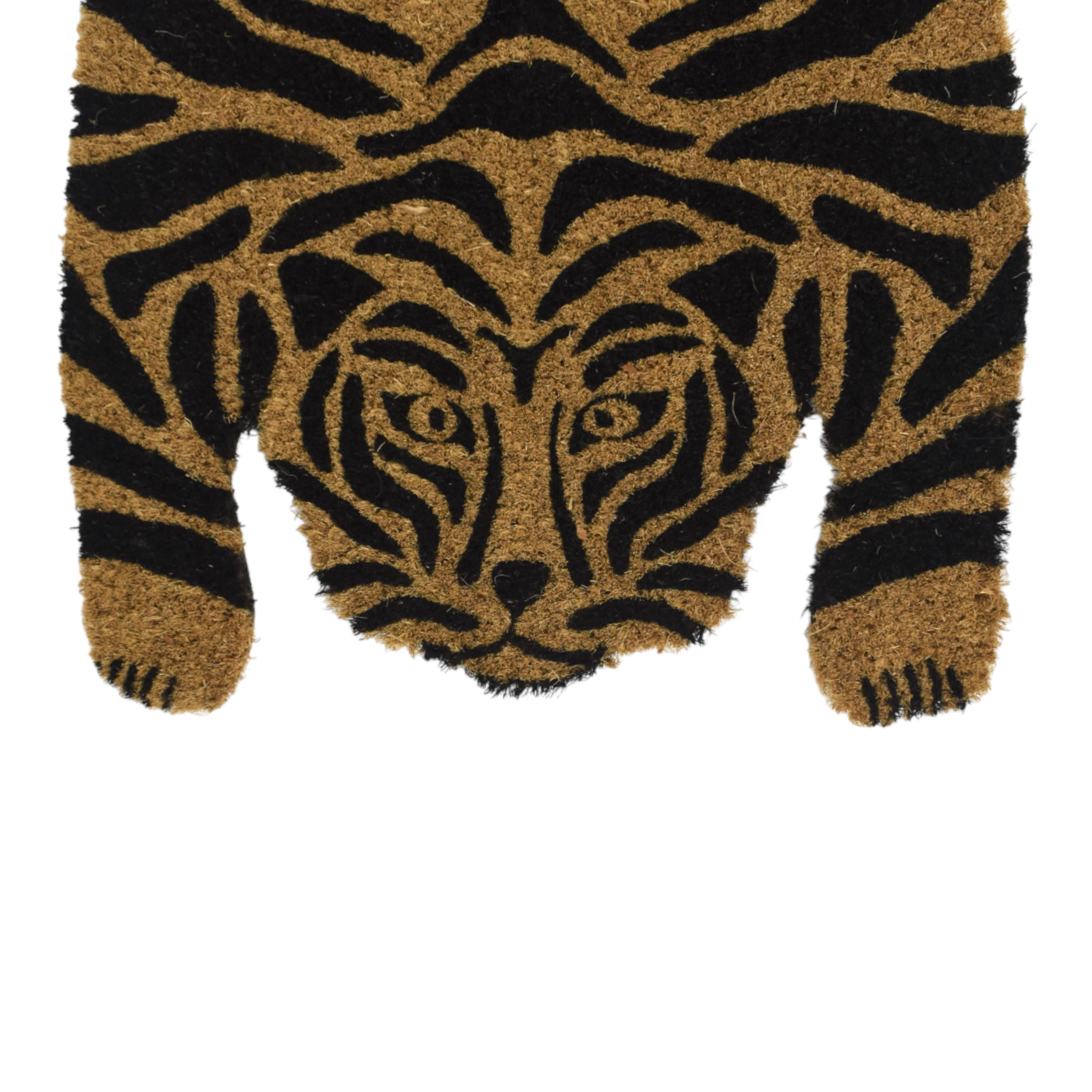 PVC Backed Coir Mat Tiger Print