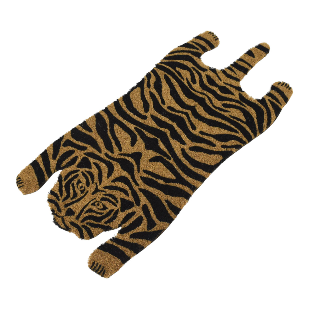 PVC Backed Coir Mat Tiger Print