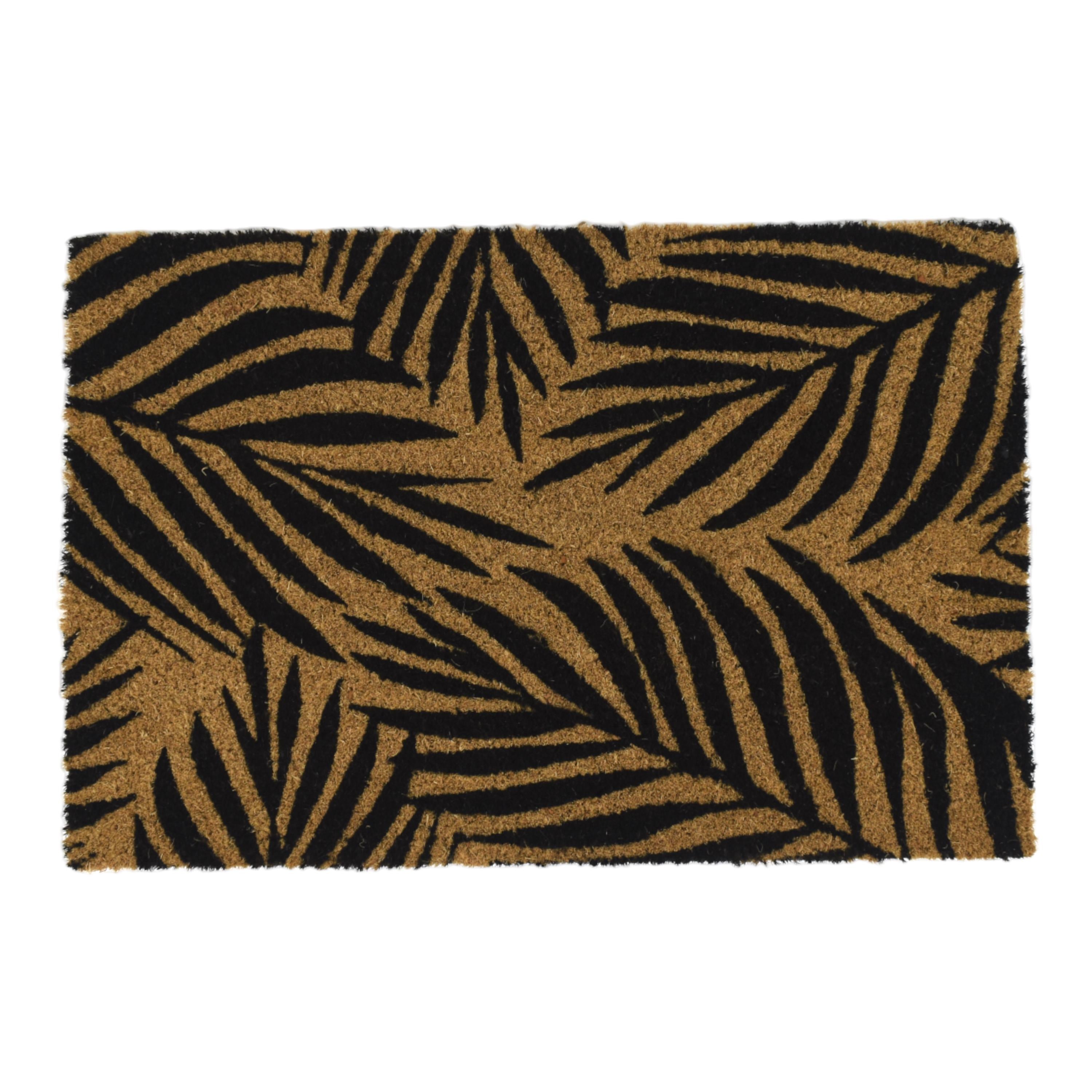 PVC Backed Coir Mat Leaf