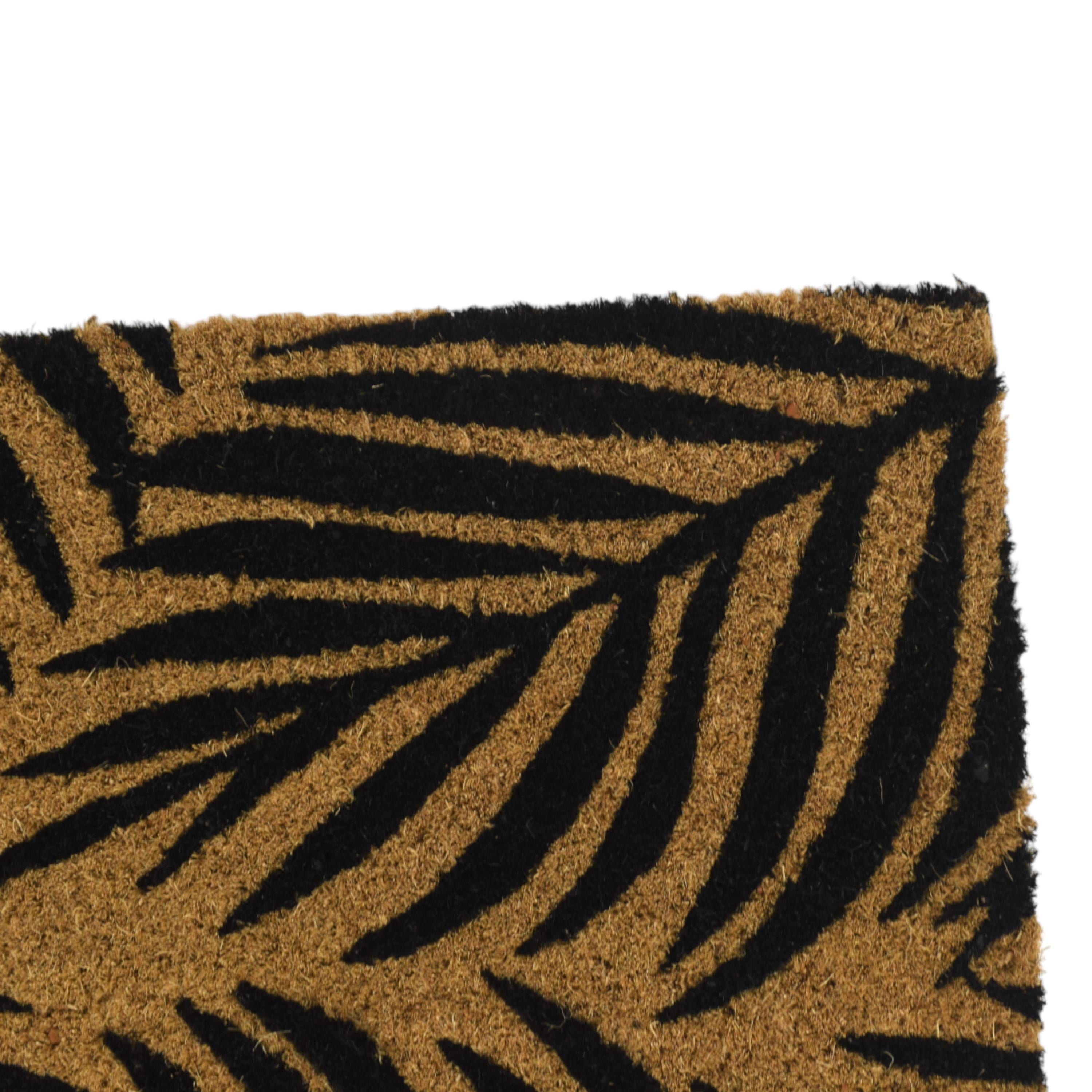 PVC Backed Coir Mat Leaf