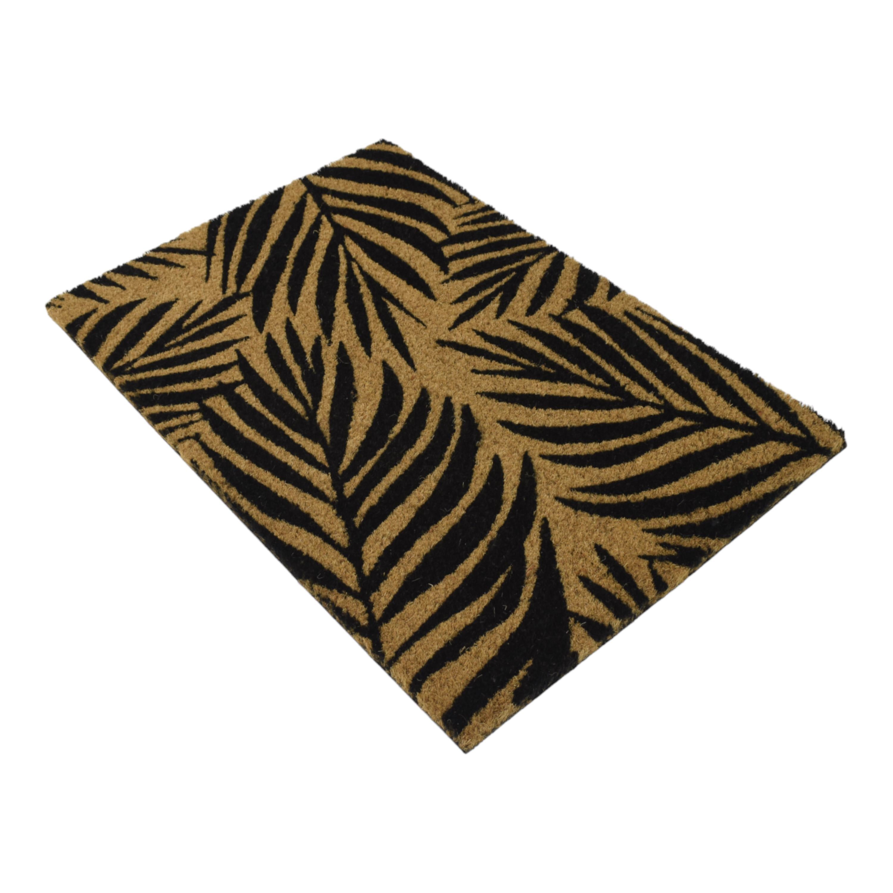 PVC Backed Coir Mat Leaf