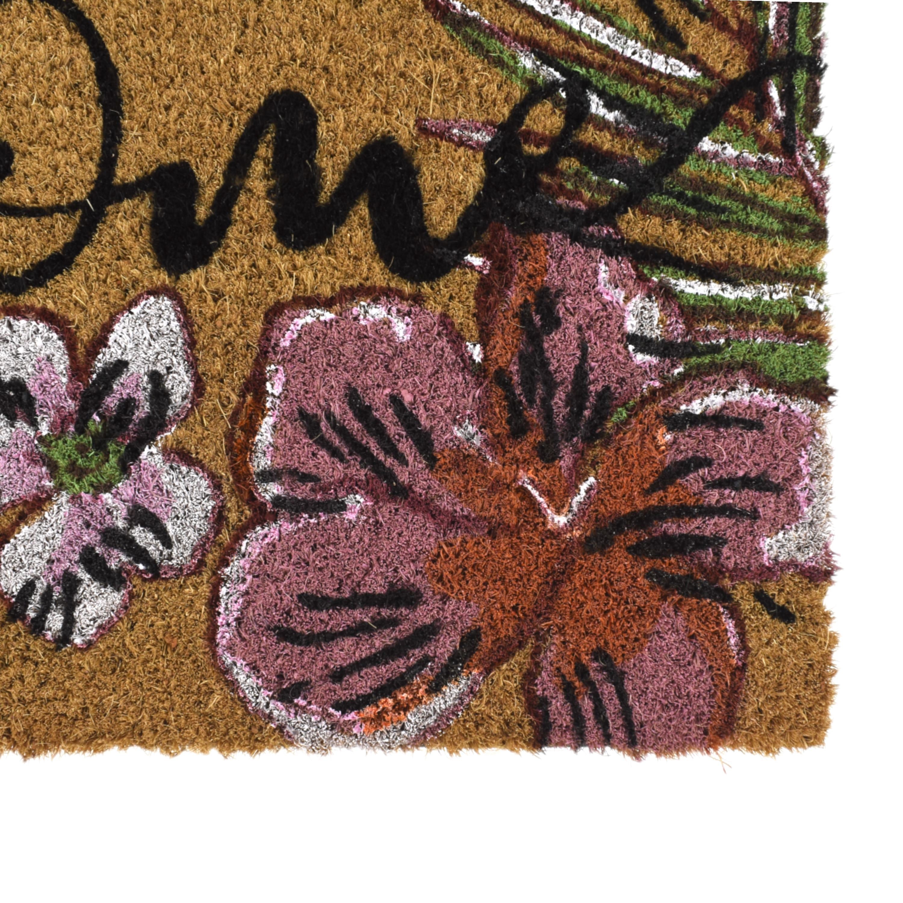 PVC Backed Coir Mat Welcome