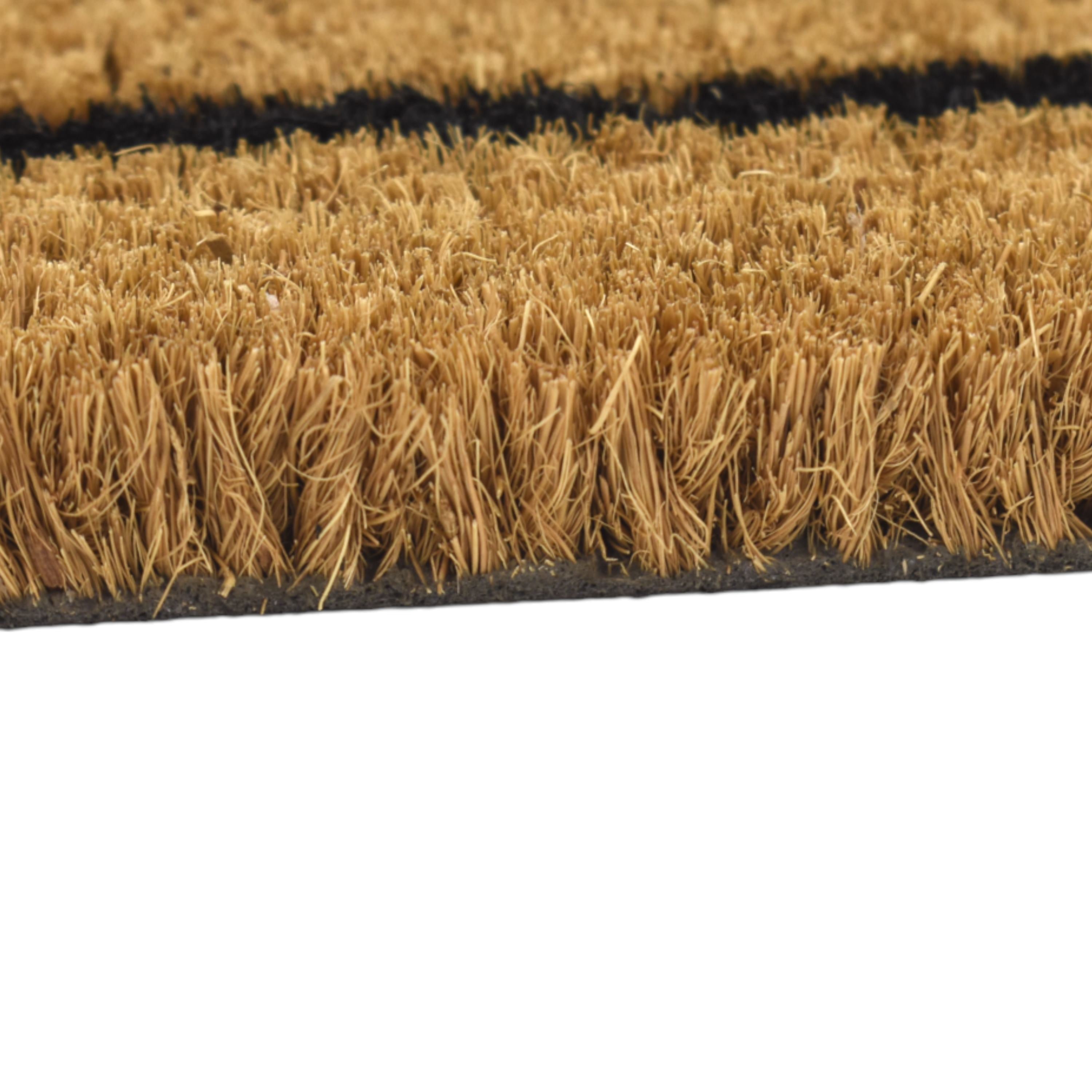 PVC Backed Coir Mat Hello