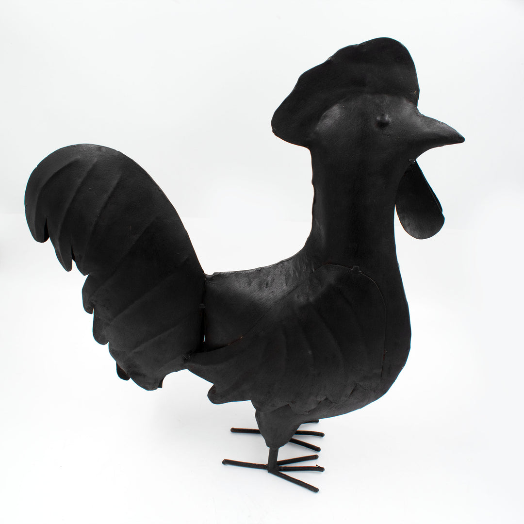 Iron Rooster Decor