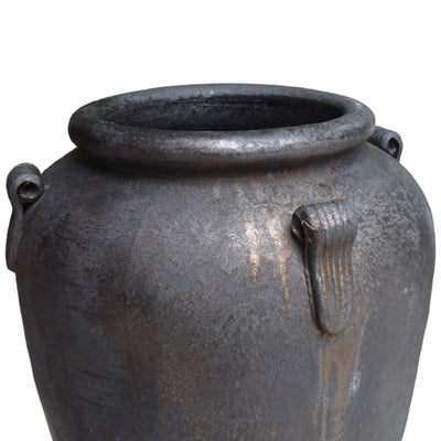 Tall Copper Ceramic Urn