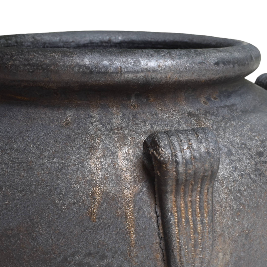 Tall Copper Ceramic Urn