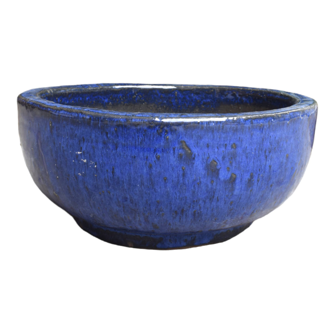 Smooth Bowl Blue Ceramic Pot