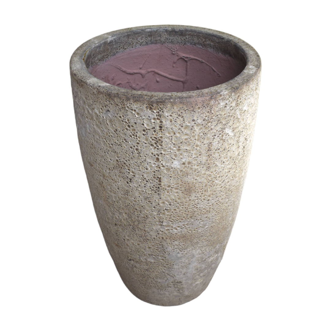 Tall Atlantic White Basic Ceramic Pot
