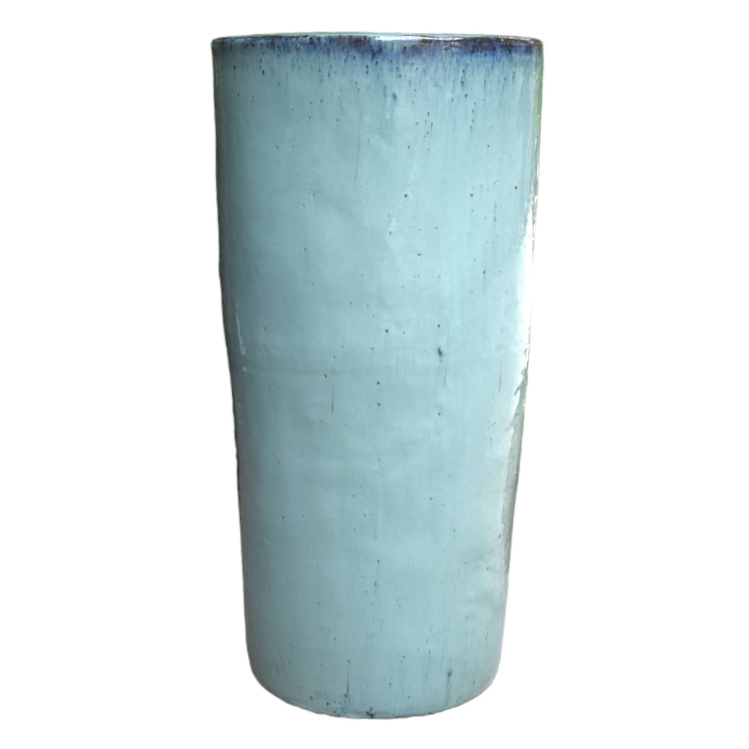 Tall Azul Ombre Ceramic Pot