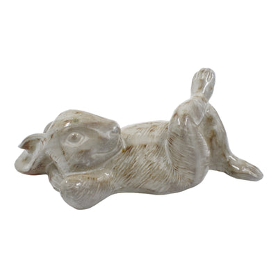 Ceramic Sleeping Rabbit Garden Figurine