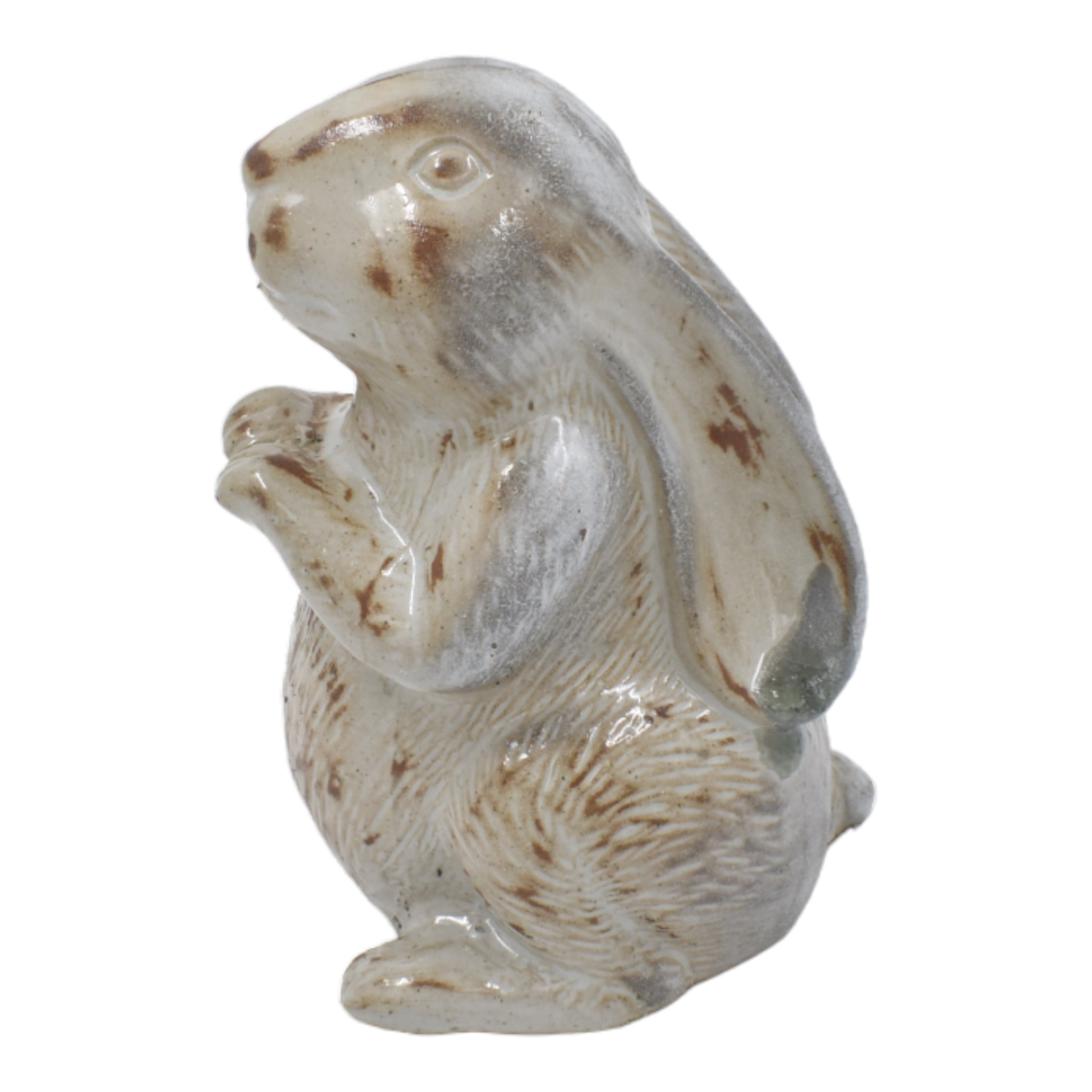 Ceramic Sleeping Rabbit Garden Figurine
