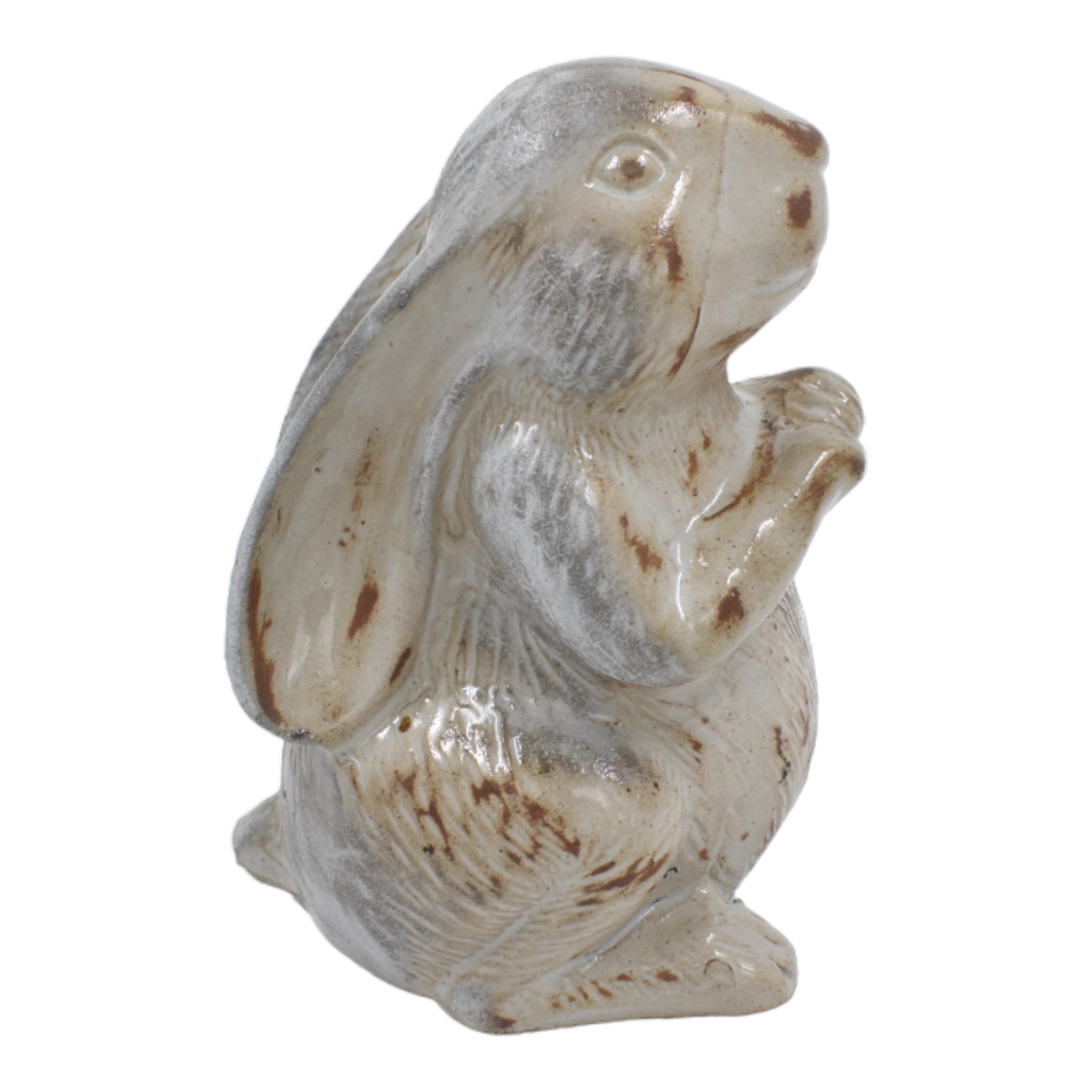 Ceramic Sleeping Rabbit Garden Figurine