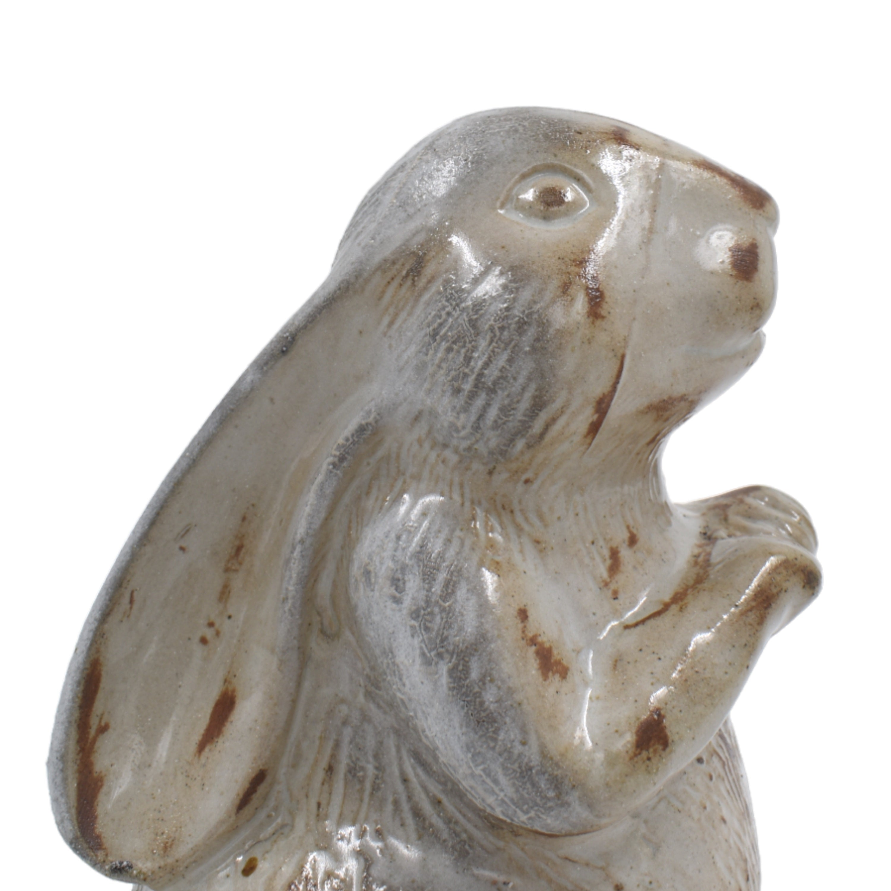 Ceramic Sleeping Rabbit Garden Figurine