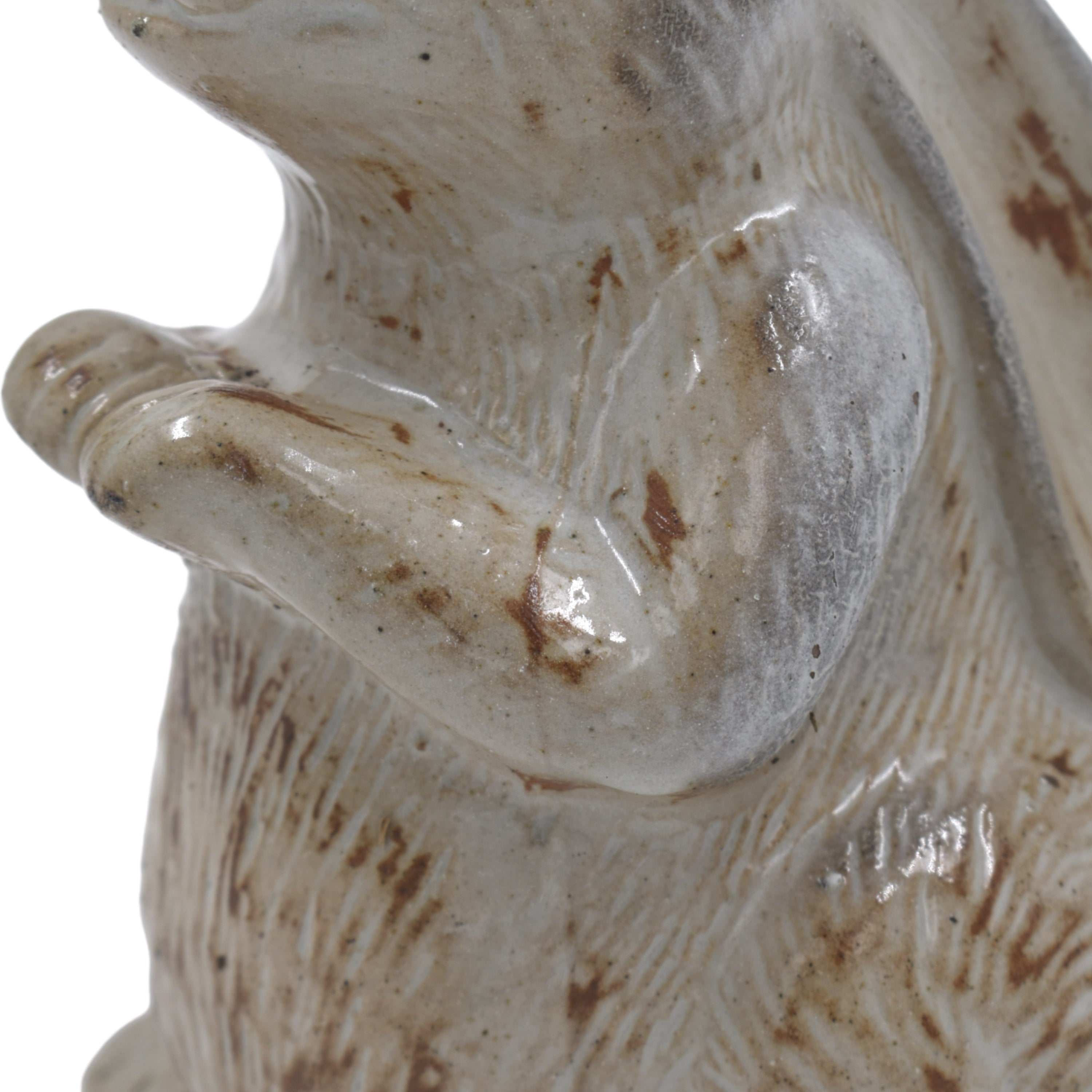 Ceramic Sleeping Rabbit Garden Figurine
