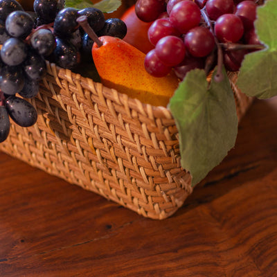 Rattan Rectangular Box with Lid