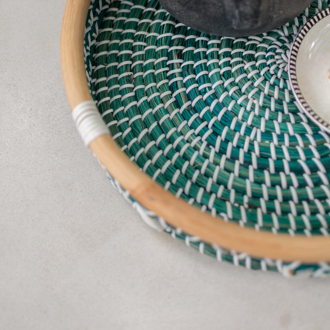 Rattan Round Tray