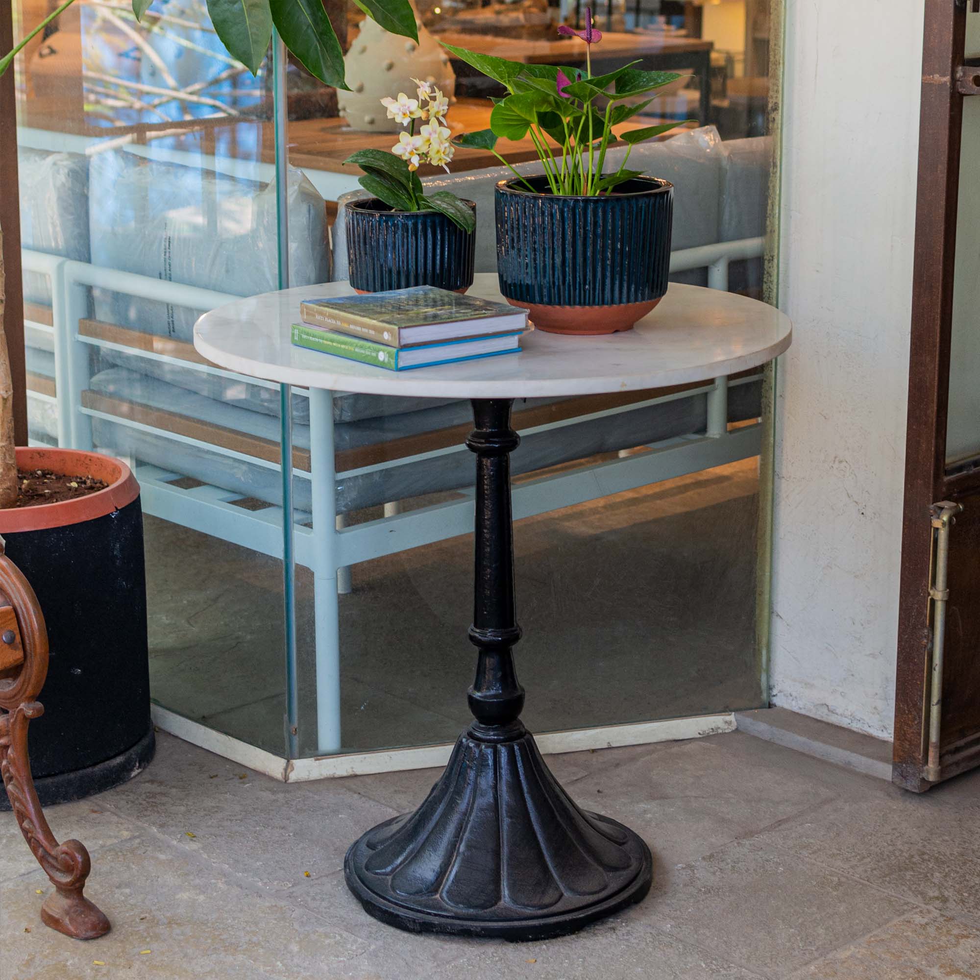 Cast iron side table outdoor discount