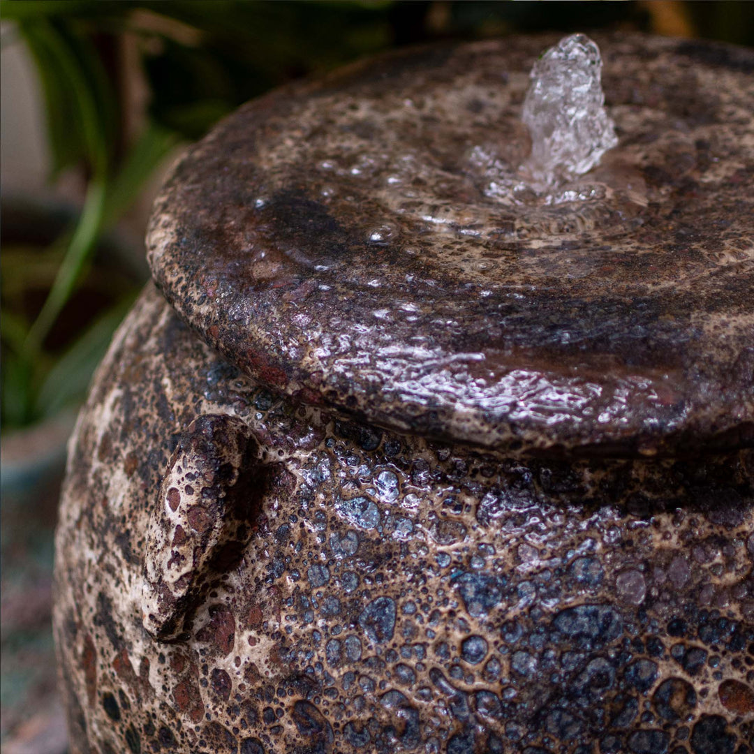 Ceramic Wide Fountain With Base