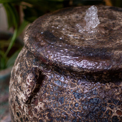 Ceramic Wide Fountain With Base