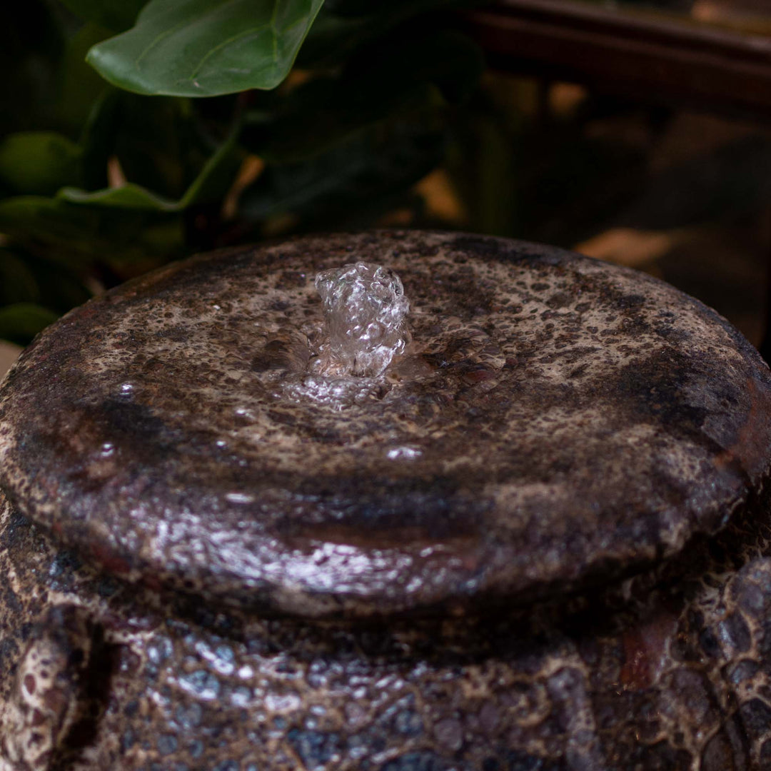 Ceramic Wide Fountain With Base