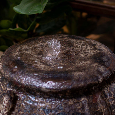 Ceramic Wide Fountain With Base