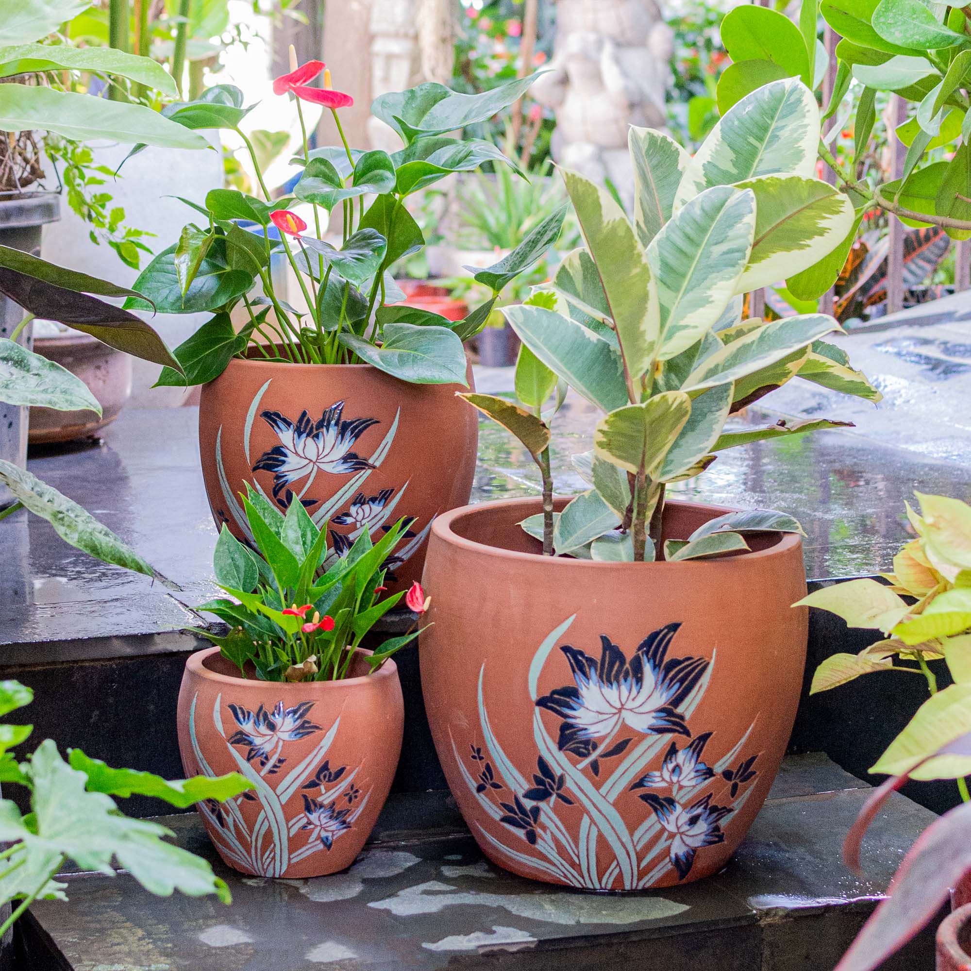 Terracotta Motif Pot
