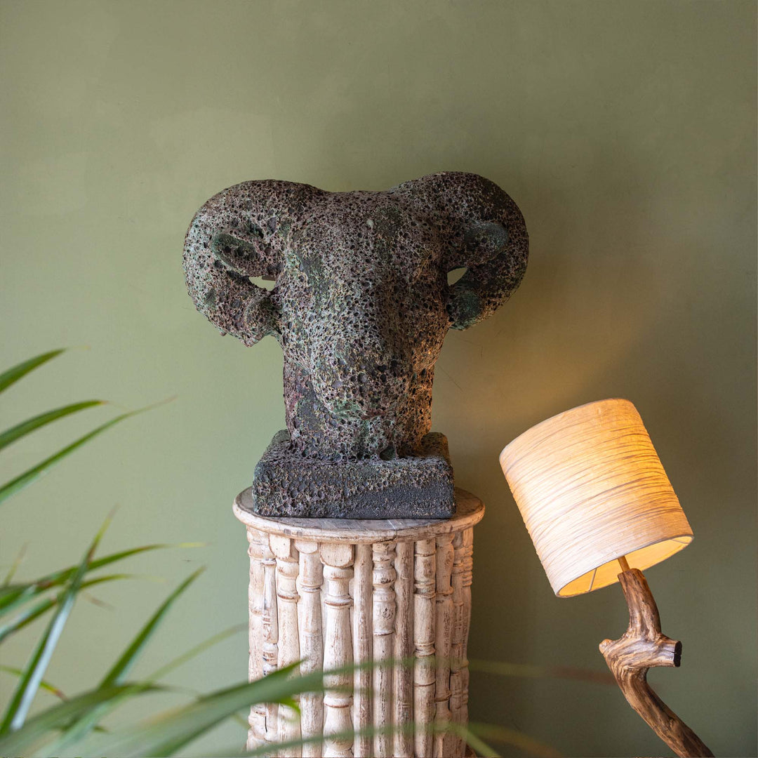 Ceramic Buffalo Figurine