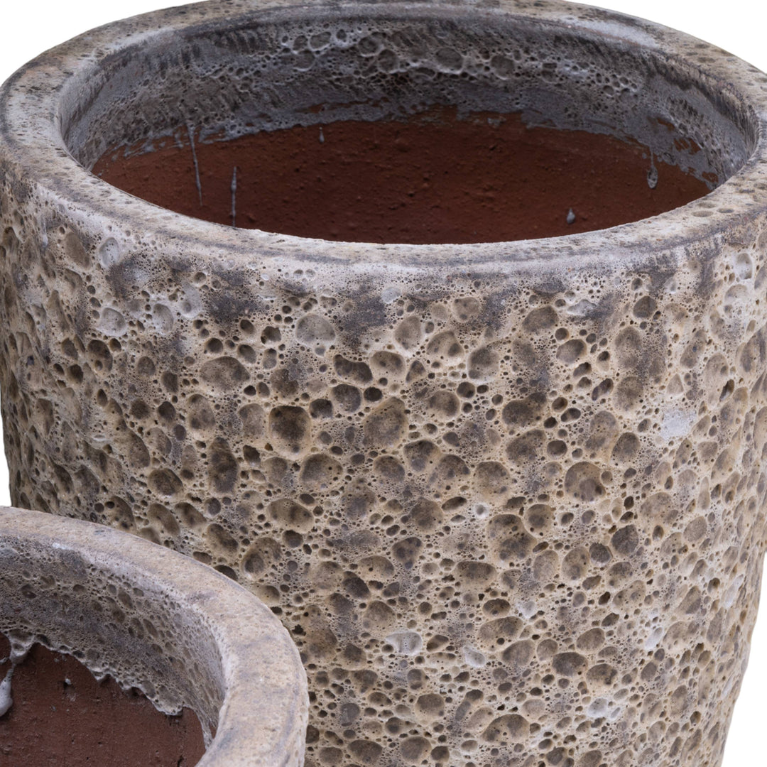 Diamond Tall Ceramic Glazed Pot