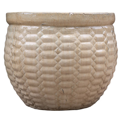 Honeycomb Texture Ceramic Glaze Pot
