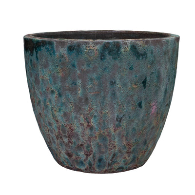 Ombre Green Blue Egg Pot