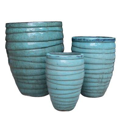 Tall Broad Ruffle Pot
